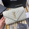 생로랑 엔벨로프 스몰 숄더백 526286 화이트 금장