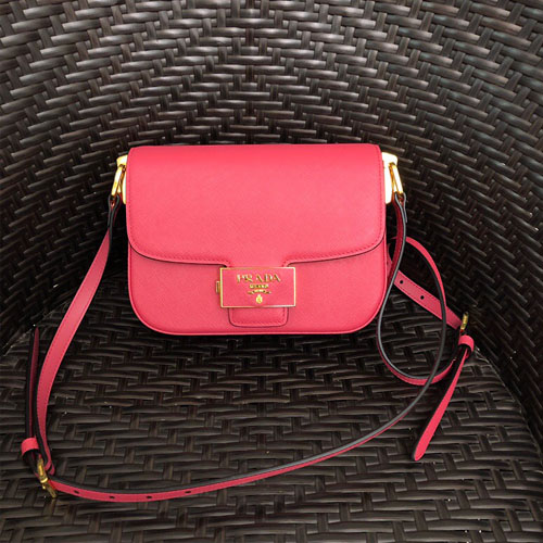 프라다 사피아노 앙상블 숄더백 1BD217 체리핑크