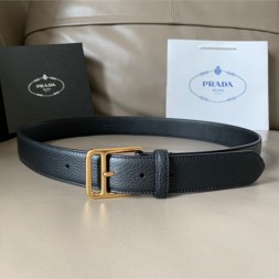 프라다 신상  벨트 PD-6116  블랙  금장