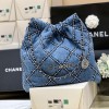 샤넬 22백 미디엄 숄더백 AS3261 데님