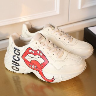 구찌 남여공용 롸이톤 스니커즈 500882 아이보리