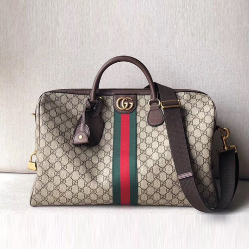 구찌 오피디아 GG 미디엄 캐리온 더플백 547953 브라운