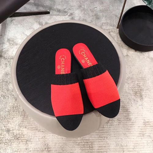 샤넬 신상 뮬 니트, 페이턴트 카프스킨 G34349 레드