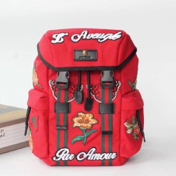 구찌 신상 자수 백팩 478327 레드