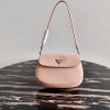 프라다 클레오 브러시드 레더 숄더백 1BD311 핑크