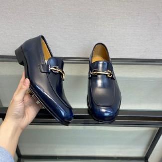 페레가모 남성용 구두 F38108 유광 네이비