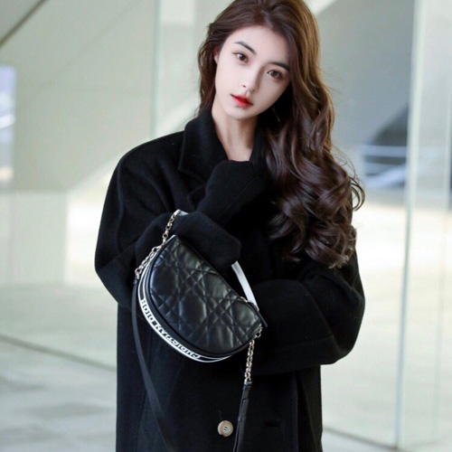 디올 VIBE 스몰 호보 백 M7200 블랙