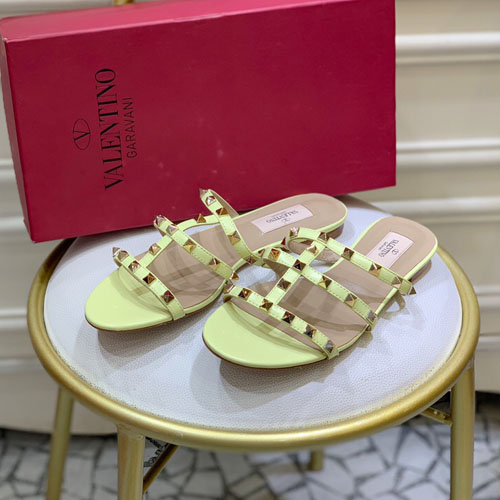 발렌티노 신상 슬리퍼 2S0S35 가죽 옐로우