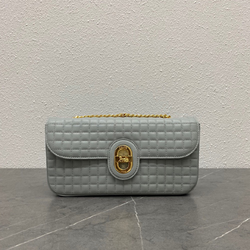 셀린느 미디움 체인 설키 숄더백 196383 그레이