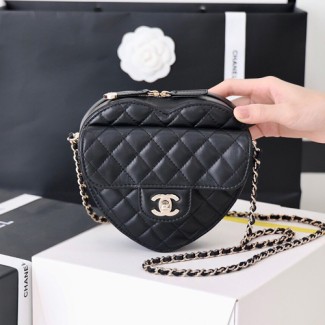 샤넬 22ss 스몰 하트백 AS3191 블랙