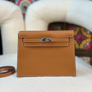 에르메스 올수공 켈리 단스백 HM2417 카멜