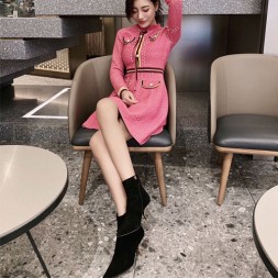 디올 D-SCULPTURE 앵클 부츠 KDI527 스웨이드 블랙