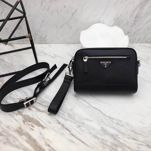 프라다 사피아노 크로스백 클러치백 2VH063 블랙