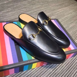 구찌 여성용 신상 가죽 슬리퍼 423513 블랙