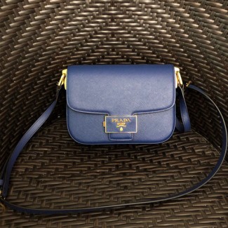 프라다 사피아노 앙상블 숄더백 1BD217 블루