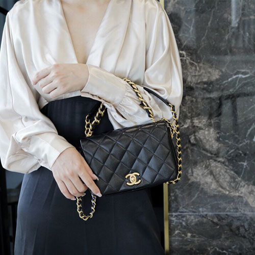  샤넬 체인 플랩백 AS1895 블랙