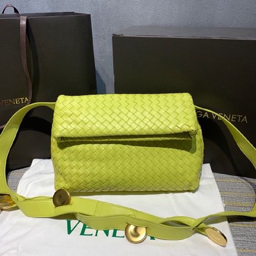 보테가 폴드오버 크로스백 640730 연두