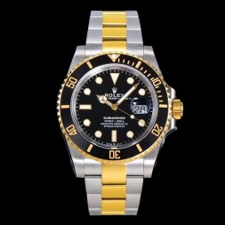 롤렉스 서브마리너 블랙 콤비 R37008 41mm