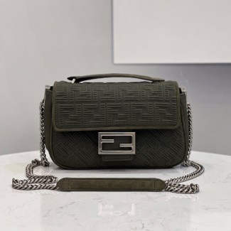펜디 미디 패브릭 바게트 체인백 8BR793-5