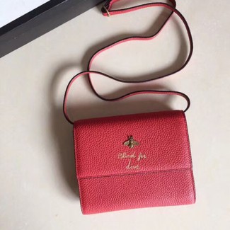 구찌 꿀벌 미니 크로스백 498097 레드