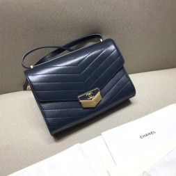 샤넬 신상 미듐 플랩백 A57491 네이비