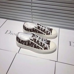 디올 자수 장식 캔버스 스니커즈  KCK211 버건디