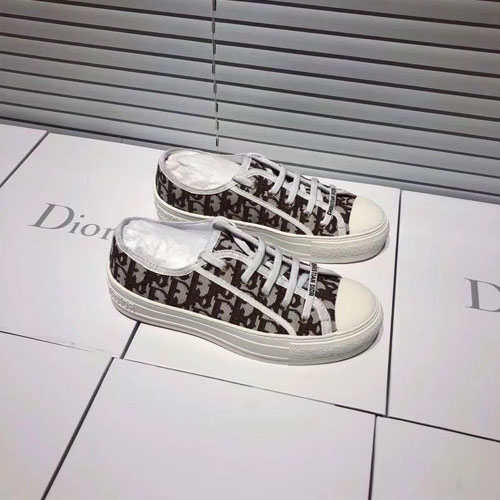 디올 자수 장식 캔버스 스니커즈  KCK211 버건디