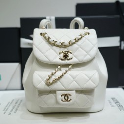 샤넬 22 듀마 백팩 AS2908 화이트