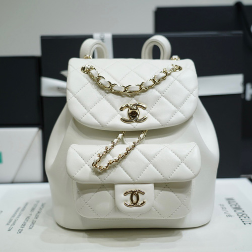 샤넬 22 듀마 백팩 AS2908 화이트