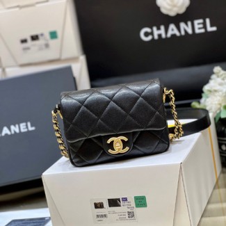 샤넬 22A 미니 플랩백 AS3368 블랙