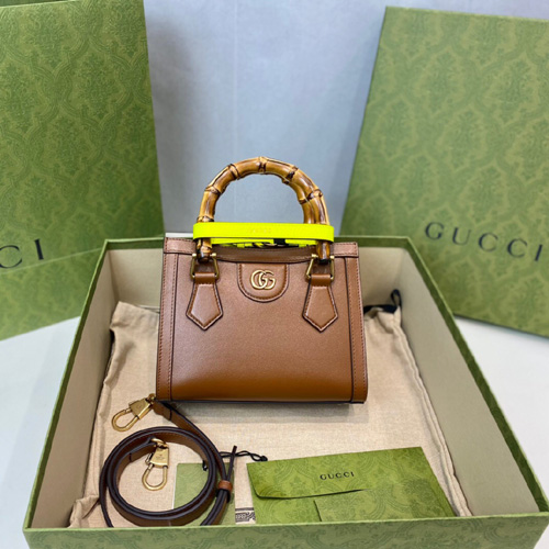 구찌 다이애나  미니 토트백 655661 브라운