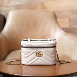 구찌 마몽 미니 탑 핸들백 699515 화이트