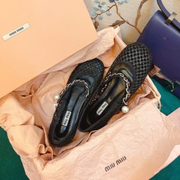 미우미우 신상 샌들 57232 블랙