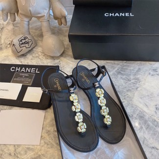 샤넬 신상 샌들 G34206-2 블랙 금장