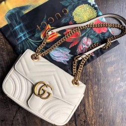 구찌 마몬트 마틀라세 미니 숄더백 446744 화이트(특급제작)