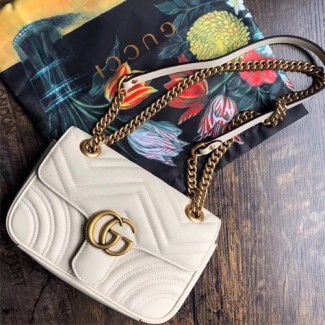 구찌 마몬트 마틀라세 미니 숄더백 446744 화이트(특급제작)