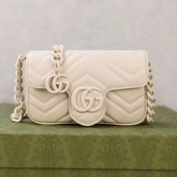 구찌 GG 마몽 벨트백 699757 아이보리