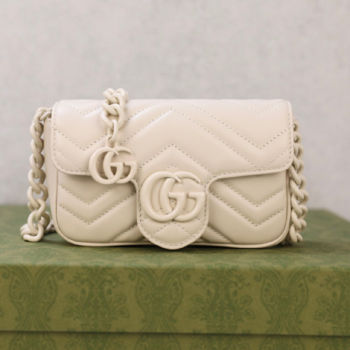 구찌 GG 마몽 벨트백 699757 아이보리