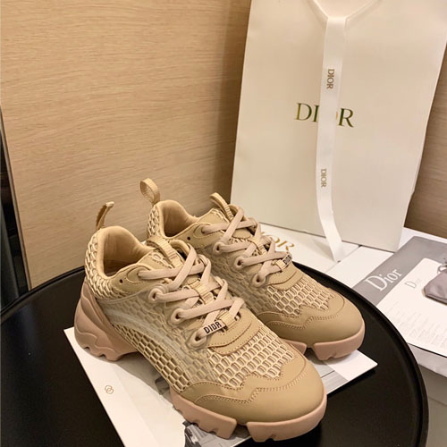 디올 여성용 D-CONNECT 스니커즈 KCK280 누드