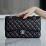  샤넬 점보백 미듐 A1112 캐비어 블랙 은장
