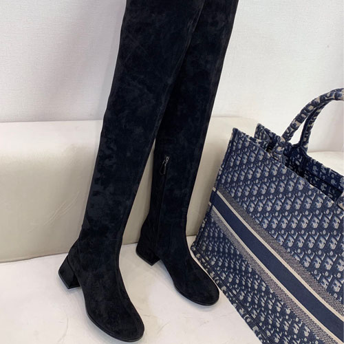 프라다 신상 롱부츠 F0786 스웨이드 블랙