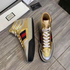 구찌 신상 하이탑 스니커즈 3976523 골드