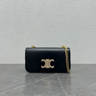 셀린느 가죽 퀴르 트리오페 체인 숄더백 199243