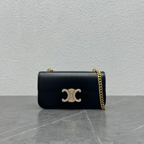 셀린느 가죽 퀴르 트리오페 체인 숄더백 199243