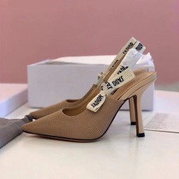 디올 발레리나 하이힐 M50065 베이지