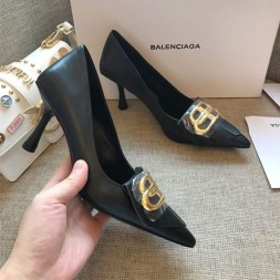 발렌시아가 프린지 나이프 펌프스 595966 블랙