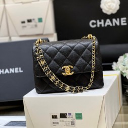 샤넬 코코퍼스트 스몰 플랩백 AS3580 블랙