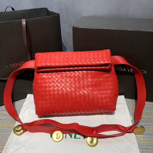 보테가 폴드오버 크로스백 640730 레드