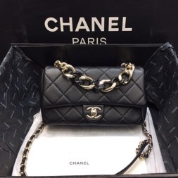 샤넬 신상 플랩백 AS4166 램스킨 블랙