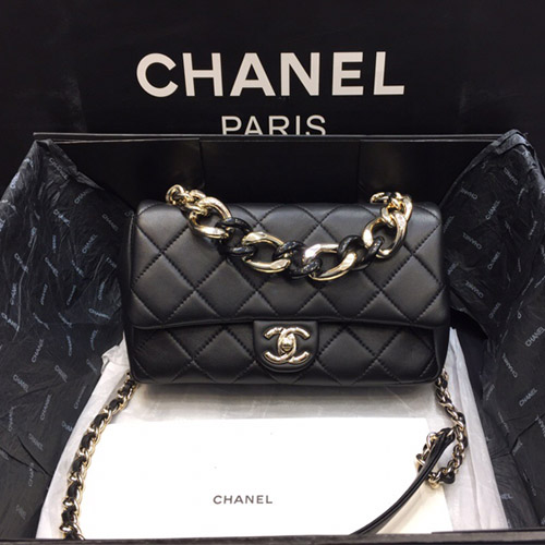 샤넬 신상 플랩백 AS4166 램스킨 블랙